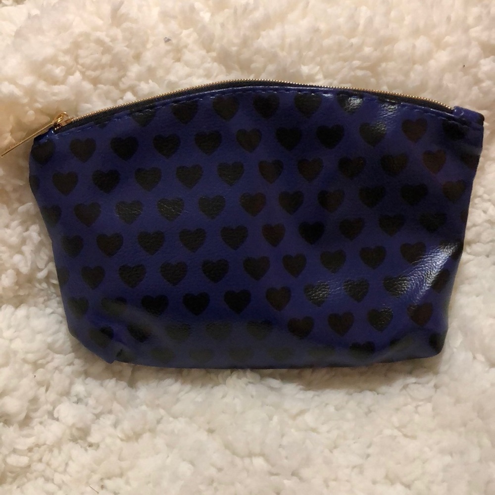hearts makeup bag